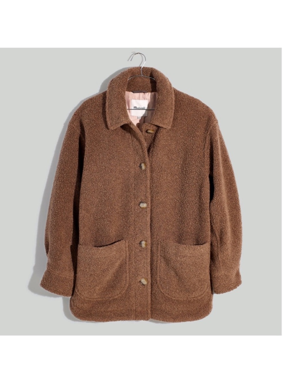 Madewell Teddy Belrose Shirt Jacket NWOT Small